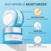 imagegoPure GlycoPeptide Anti Wrinkle Face Cream  Hyaluronic Acid Moisturizer for Face with Glycolic Acid Peptides and Vitamin E  Hydrating Facial Moisturizer with AntiAging Formula  17 fl oz