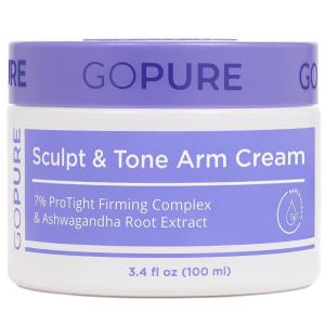 imagegoPure Sculpt ampamp Tone Arm Cream  Firming And Tightening Cream For The Arms Smooths The Look Of Wrinkles Deeply Hydrates Firms The Look Of Crepey Texture On The Arms