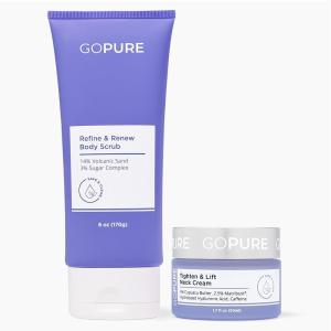 imagegoPure Sculpting Duo  Tighten ampamp Lift Neck Cream Sculpt ampamp Tone Arm Cream 2 Piece SetNeck Firming Duo