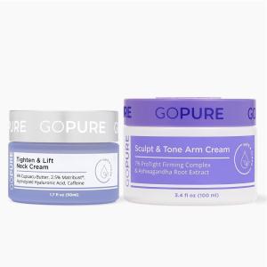 imagegoPure Sculpting Duo  Tighten ampamp Lift Neck Cream Sculpt ampamp Tone Arm Cream 2 Piece SetSculpting Duo